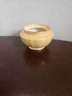 Geel/goud Suikerpotje zonder deksel - Gouda Plateelbakkerij, Antiek en Kunst, Ophalen of Verzenden