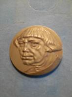 Gedenkingsmunt lucas van Leyden 400 jaar, Ophalen of Verzenden, Brons, Nederland