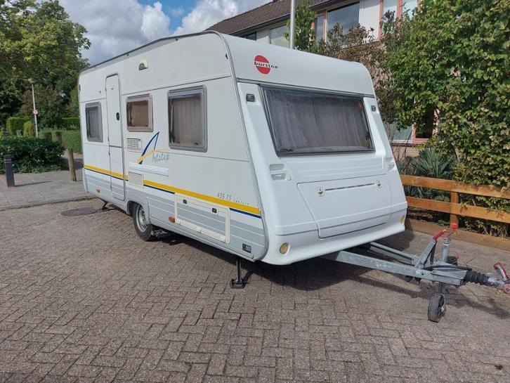 Burstner Artstep 435TS, Caravans en Kamperen, Caravans, Particulier, tot en met 4, 750 - 1000 kg, Rondzit, Bürstner, Vast bed