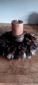 Krans van schapenwol - 45 cm - Landelijke decoratie, Ophalen of Verzenden, Nieuw