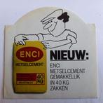 Oude sticker.   ENCI metselcement. Nieuw.  40 KG zakken., Ophalen of Verzenden, Zo goed als nieuw, Overige typen
