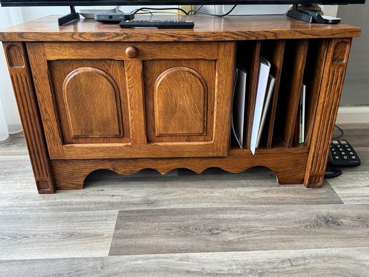 Mooie Eiken TV Kast, Huis en Inrichting, Kasten | Televisiemeubels, Gebruikt, Minder dan 100 cm, 100 tot 150 cm, 25 tot 50 cm