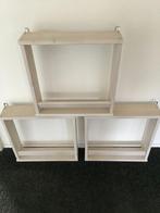 3 white wash rekjes / schapjes / wandkastje, Ophalen of Verzenden, Zo goed als nieuw, Overige typen