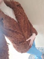 H&M tussen jas vest teddy roest bruin oversized XS, H&M, Bruin, Ophalen of Verzenden, Zo goed als nieuw