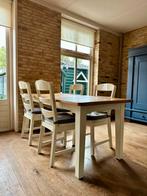 Massief houten eetset, Ophalen, Gebruikt, 50 tot 100 cm, 150 tot 200 cm