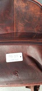 Lederen laptop rugzak, merk Pylos 59, Ophalen of Verzenden, Zo goed als nieuw, Overige merken, 30 tot 45 cm