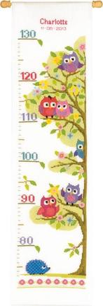 Vervaco groeimeter uiltjes, Ophalen of Verzenden, Zo goed als nieuw, Borduurpakket
