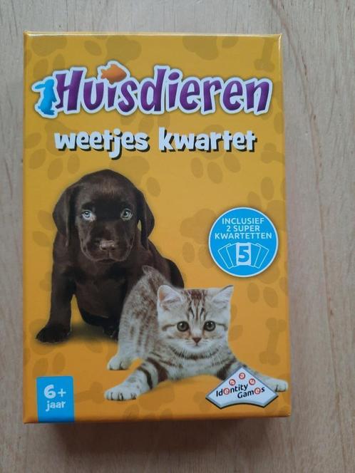 Huisdieren Weetjes Kwartet, NIEUW, Verzamelen, Speelkaarten, Jokers en Kwartetten, Nieuw, Kwartet(ten), Ophalen of Verzenden