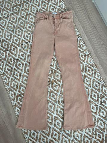 Pasteloranje flaired jeans Loavies beschikbaar voor biedingen