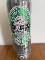 Heineken New York 1933 Herdenkingsfles Aluminium, Ophalen of Verzenden, Gebruikt, Flesje(s), Heineken