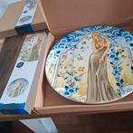 2 Heinen Delfsblauw   Borden Anna Ella 26 cm, Huis en Inrichting, Woonaccessoires | Wanddecoraties, Ophalen of Verzenden, Nieuw