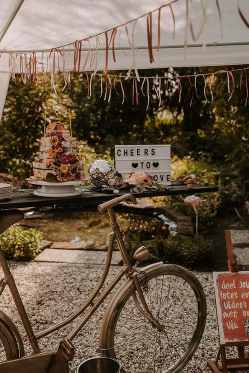 Barfiets te koop!, Hobby en Vrije tijd, Feestartikelen, Zo goed als nieuw, Versiering, Geboorte of Huwelijk, Ophalen