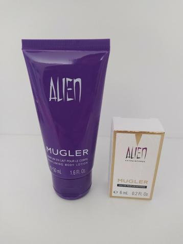 Nieuw Mugler Alien Extraintense 6ml Parfum & Bodylotion 50ml beschikbaar voor biedingen
