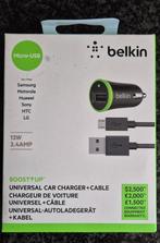 Belkin 2.4 A Universal Car Charger with 1.2 m Micro-USB Cabl, Ophalen of Verzenden, Nieuw
