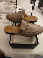 Gucci Princetown Leather slipper. 37 maat, Gucci, Gedragen, Ophalen of Verzenden, Bruin