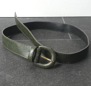 Astor riem vintage ceintuur groen reptielprint beschikbaar voor biedingen