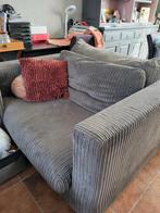 Grijze Ribstof Love Seat, Huis en Inrichting, Fauteuils, Ophalen, Gebruikt, 100 tot 125 cm, Stof