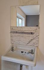 vintage wastafel combinatie met spiegel, Huis en Inrichting, Ophalen, Gebruikt, 50 tot 100 cm, Minder dan 100 cm