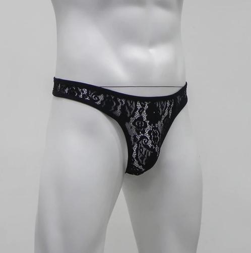 Zwarte transparante heren g-string / string lingerie mannen, Kleding | Heren, Ondergoed, Slip, Zwart, Verzenden