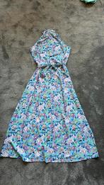 Jurk maxi dress halter lichtblauw met bloemen mt 400, Maat 38/40 (M), Only, Blauw, Ophalen of Verzenden