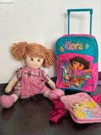 Dora tas + pop + Princess tas, Kinderen en Baby's, Speelgoed | Poppen, Overige typen, Zo goed als nieuw, Ophalen