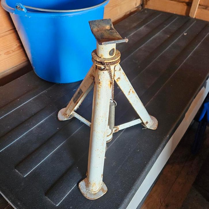 Aanhanger Steun / Assteun, Auto diversen, Krikken, Gebruikt, Garagekrik, Manueel, Ophalen of Verzenden
