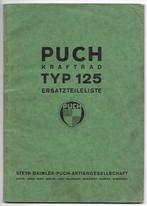 Puch 125 Kraftrad Ersatzteilliste (1986z) 1941, Motoren, Ophalen of Verzenden, Overige merken