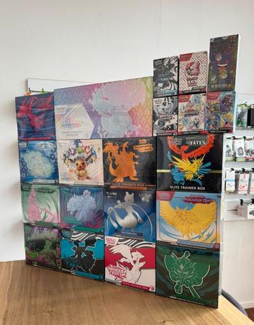 Groot aanbod Pokemon elite trainer box en booster bundle beschikbaar voor biedingen