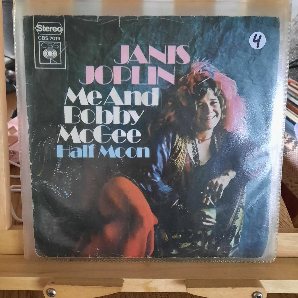 Single: Janis joplin - me and bobby McGee, Cd's en Dvd's, Vinyl Singles, Ophalen of Verzenden, Pop