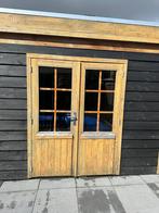 Douglas dubbele deur met kozijn, Gebruikt, Ophalen of Verzenden, 120 cm of meer, Buitendeur