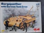Bergepanther with German tank crew - ICM 1/35, Overige merken, Tank, Verzenden, 1:32 tot 1:50