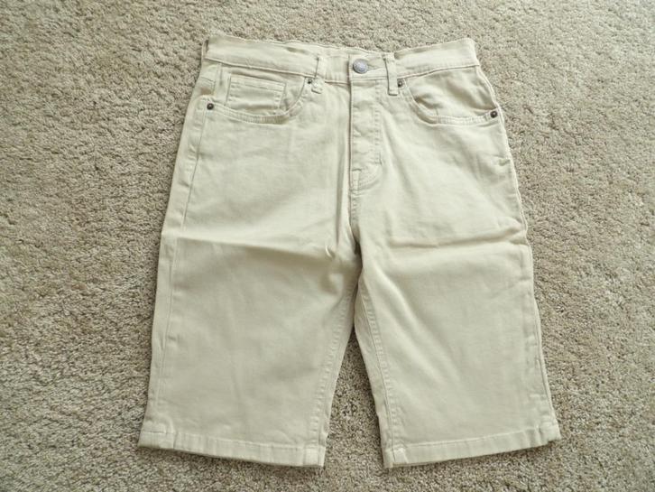 SPLINTERNIEUW 2 beige korte broeken met zakken maat 30/ 38, Kleding | Heren, Broeken en Pantalons, Nieuw, Maat 48/50 (M), Beige