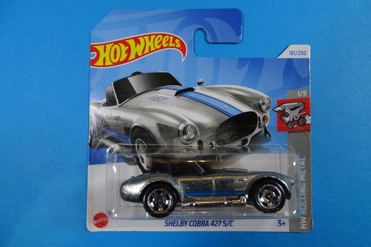 Hot Wheels 2024 #181 HW Rolling Metal Shelby Cobra 427 S/C, Verzamelen, Speelgoed, Nieuw, Ophalen of Verzenden
