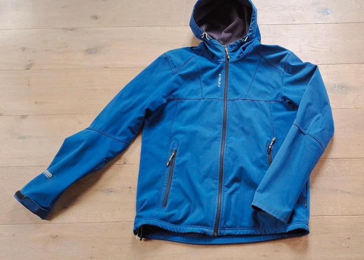 Icepeak softshell jack., Kleding | Heren, Jassen | Winter, Gedragen, Maat 52/54 (L), Blauw, Ophalen of Verzenden