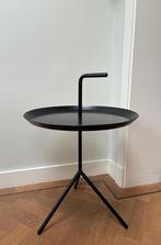 Hay DLM XL bijzettafel zwart, Huis en Inrichting, Minder dan 55 cm, Metaal of Aluminium, Rond, Zo goed als nieuw