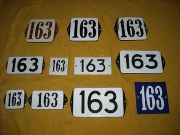 oud emaille huisnummer 163 ook 164 165 166 167 168 169 170 1 beschikbaar voor biedingen