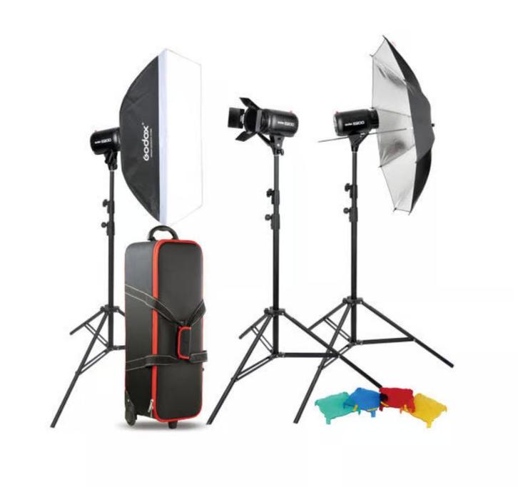 Godox Studio Kit E300-D, Audio, Tv en Foto, Fotografie | Fotostudio en Toebehoren, Zo goed als nieuw, Lamp of Flitsset, Ophalen of Verzenden