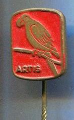 Artis rood op koper papagaai speldje ( N_002 ), Verzamelen, Speldjes, Pins en Buttons, Verzenden, Nieuw, Dier of Natuur, Speldje of Pin