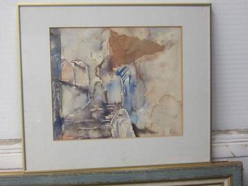 Schilderijen klassiek, aquarel - Kashba -, beschikbaar voor biedingen