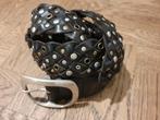 Gevlochten riem met studs, Kleding | Dames, Riemen en Ceinturen, Ophalen of Verzenden, Zo goed als nieuw, Zwart