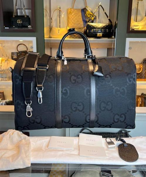 Gucci reistas, duffle bag, Sieraden, Tassen en Uiterlijk, Tassen | Reistassen en Weekendtassen, Zo goed als nieuw, Zwart, 40 tot 60 cm