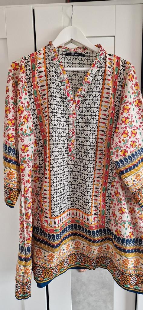 Kurta boetiek tuniekje uit Pakistan (Nieuw), Kleding | Dames, Blouses en Tunieken, Nieuw, Maat 38/40 (M), Overige kleuren, Ophalen of Verzenden