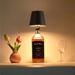 Draadloze USB oplaadbare LED fles tafellamp (zwart), Huis en Inrichting, Lampen | Tafellampen, Ophalen, Kunststof, Draadloos, Nieuw
