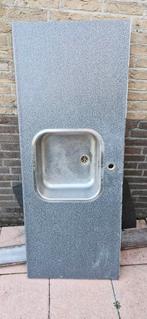 Aanrechtblad met spoelbak - Zonder kraan, Ophalen, Gebruikt