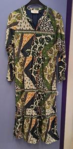 POM Amsterdam maxi dress lange jurk groen creme mt L 47904, Kleding | Dames, Pom Amsterdam, ., Maat 42/44 (L), Ophalen of Verzenden