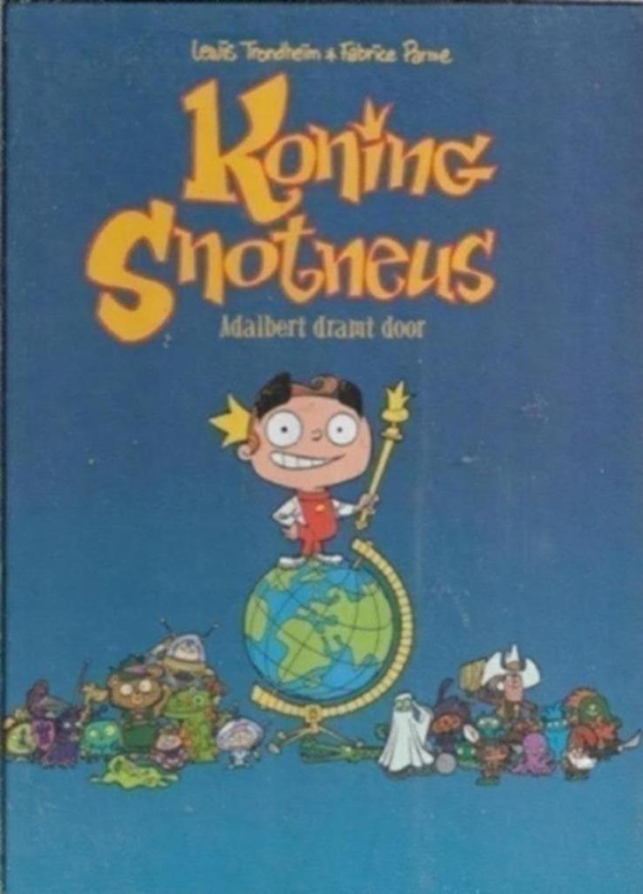 Lewis Trondheim Koning Snotneus (1e druk), Boeken, Stripboeken, Zo goed als nieuw, Eén stripboek, Ophalen of Verzenden