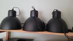 3 x zwarte hanglampen aan ketting, Ophalen of Verzenden, Zo goed als nieuw, Minder dan 50 cm