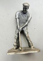 Tinnen beeldje van een golfer, Antiek en Kunst, Antiek | Tin, Ophalen of Verzenden