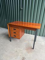 Vintage Teak Bureau Met Verlengbaar Blad Van Hmf, Ophalen of Verzenden, Gebruikt