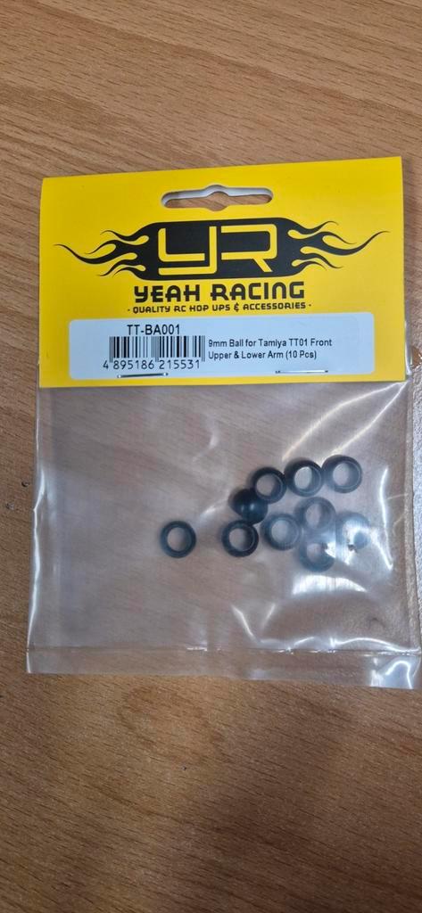 Yeah Racing TT-BA001 9mm Ball Tamiya TT01 Voorarm (10 stuks), Hobby en Vrije tijd, Modelbouw | Auto's en Voertuigen, Nieuw, Auto